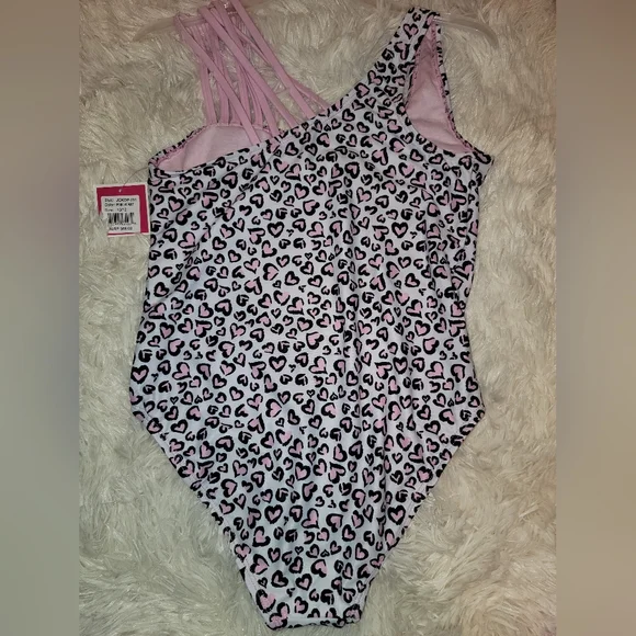 Juicy Couture Black Label Girls One Piece Swimsuit - Size 10/12 - NWT